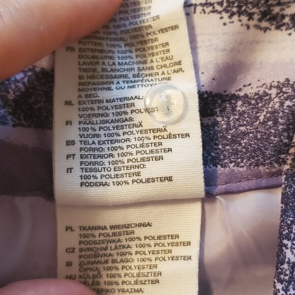 Cute H&M Purple and White Knee Length Skirt Size 8 - Picture 4 of 6